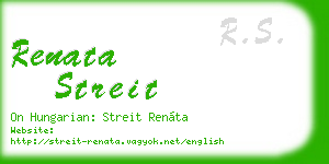 renata streit business card